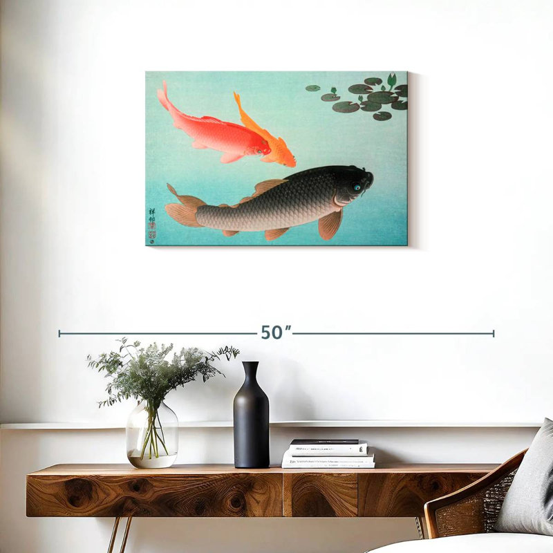 Common And Golden Carp, 20" H x 30" W