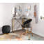 Task Chair In Gold Metal And  Velvet-1817234122