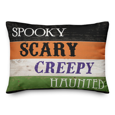  Coussin lombaire rayé coloré Halloween