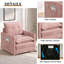 Fauteuil d'appoint surdimensionné avec accoudoirs surdimensionnés 31,1 "en chenille pivotant à 360 ° Cloud-179504228