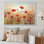 «Red and Golden Poppies Field I» sur toile