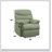 Arcadia Sage Microfiber Motion Recliner With Smooth Reclining And Plush Comfort, Perfect For Modern Living Rooms-2010174238