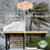 Backyard Discovery Fusion Flame Galvanized Steel Covered Outdoor Kitchen with Stainless Steel Grill and Refrigerator