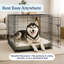 Lit pour chien en mousse viscoélastique 2 couches PETMAker - 44 x 35, gris-20768940-20782103