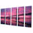 San Francisco Skyline And Bay Bridge X - Architecture Canvas Print - 5 Equal Panels