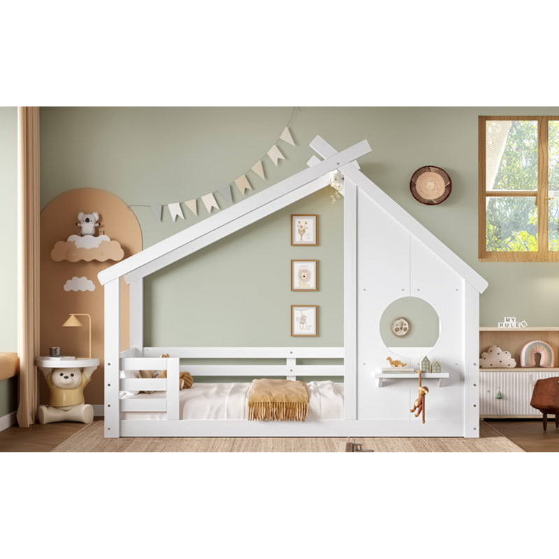Lit House House, en bois massif, de conception moderne, pour chambre d'enfant