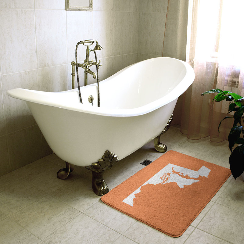 Tapis pour salle de bain baltimore doux, l 21 po x L 34 po, Orange