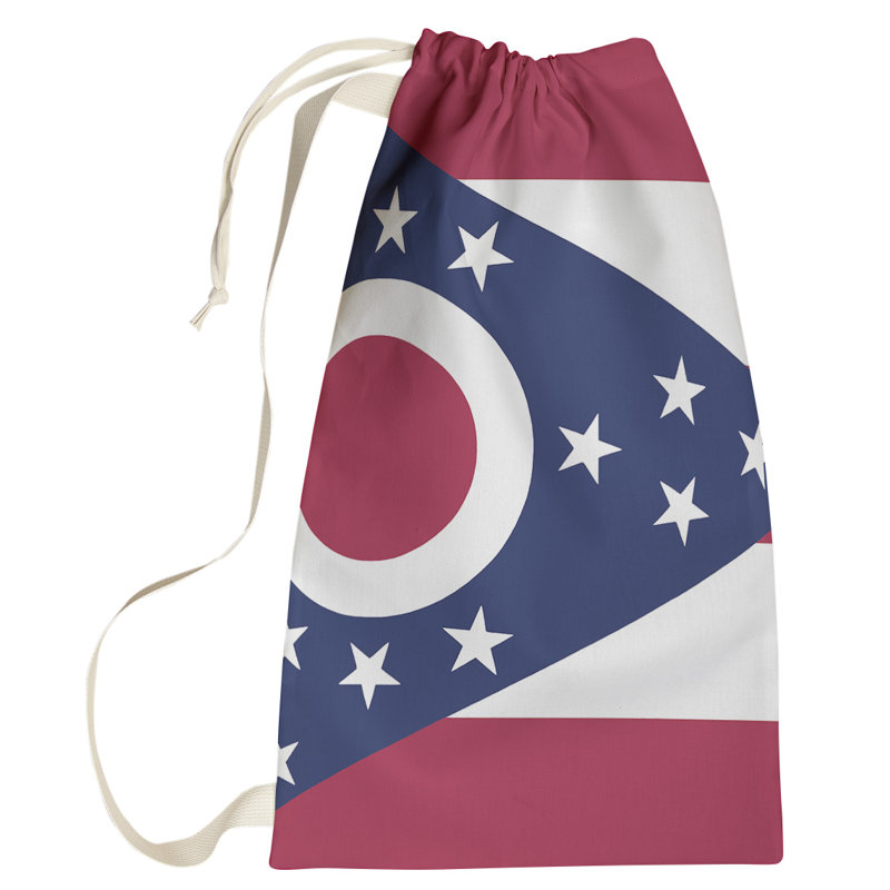 Sac à lessive US State flag, Petit (H 64 po x l 20 po x 1,5 po), Ohio
