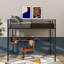 Lit mezzanine double en métal avec bureau intégré-1280095886
