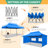 10 x 20 FT Pop Up Canopy with Awning,Wind Waterproof Heavy Duty Canopy-103978283