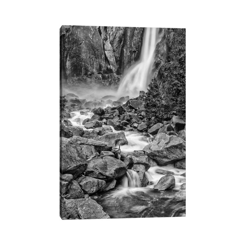 Usa, California, Yosemite, Bridlevale Falls 1 Piece Wrapped Canvas Wall Art, 101.6cm H x 66.04cm W x 1.91cm D
