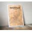 «Nashville City Map», reproduction d'impression sur affiche en orange clair-24705690