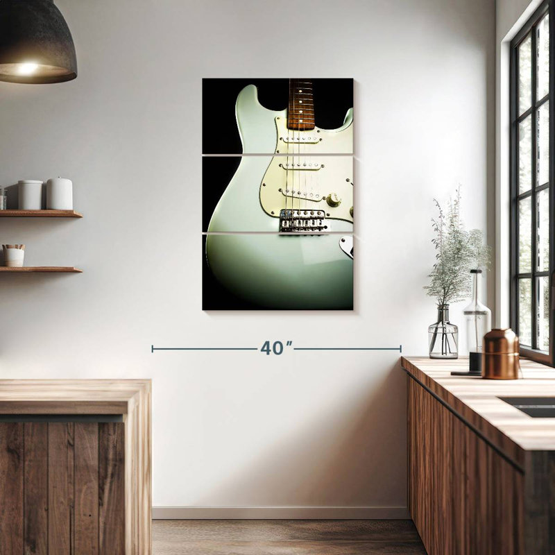 Guitare Pearly Rock, H 38 po x l 24 po