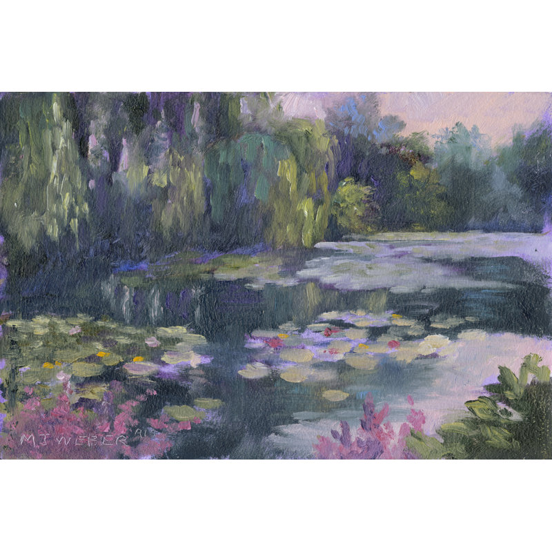 Monets Garden II by Mary Jean Weber - Wrapped Canvas Painting, 30cm H x 46cm W