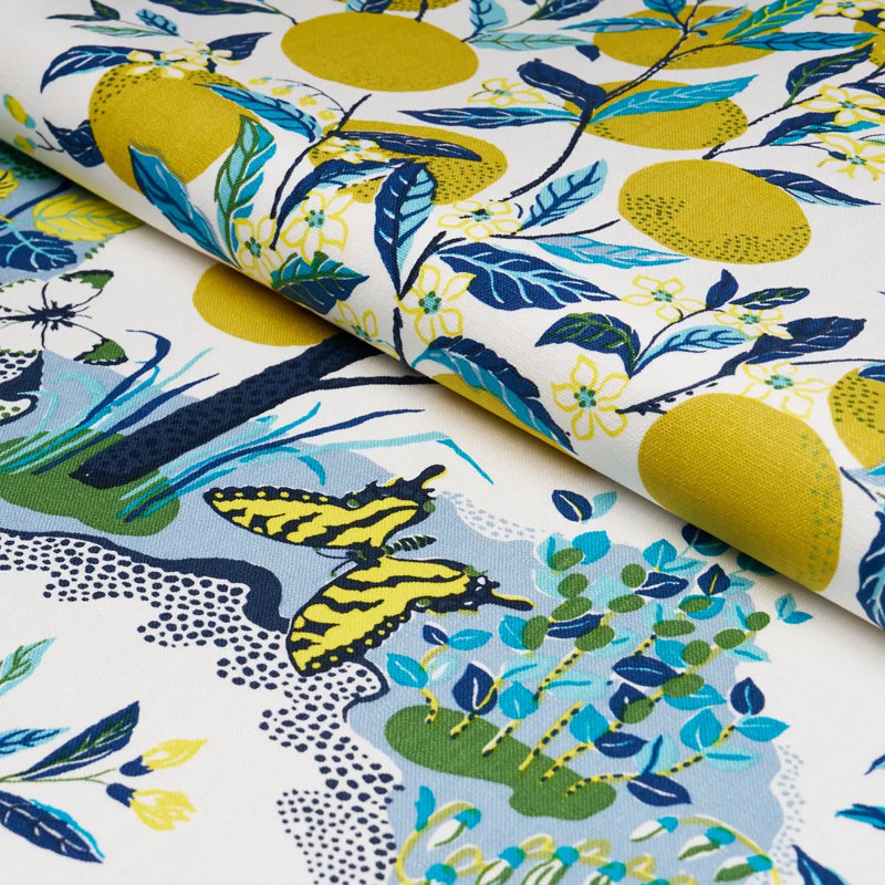 Citrus Garden Fabric, Pool