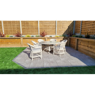 Charda 6 - Person Round Patio Dining Set with Cushions included