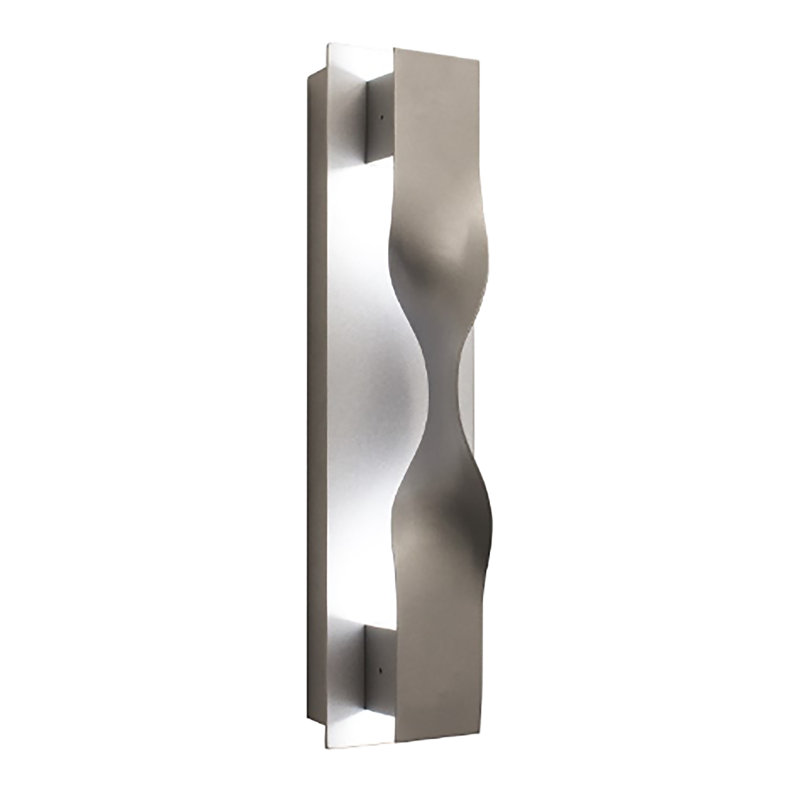 Liebman LED Flush Mounted Sconce, 3000, Silver