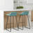 Elise 30" Barstool in Aqua Blue Faux Leather (Set of 2)-783544488