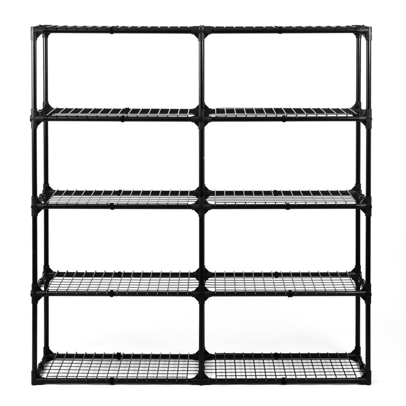 Rangement en acier robuste à 5 tablettes 2 pièces