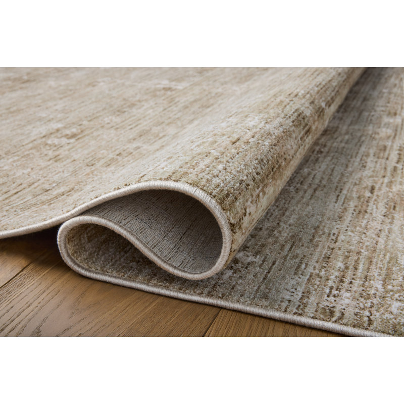 Tapis sauge / ivoire Loloi Kahmel, Rectangle 11 pi 6 po x 15 pi 6 po