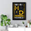 Work Hard and Stay Humble 1 Piece Wrapped Canvas Wall Art
