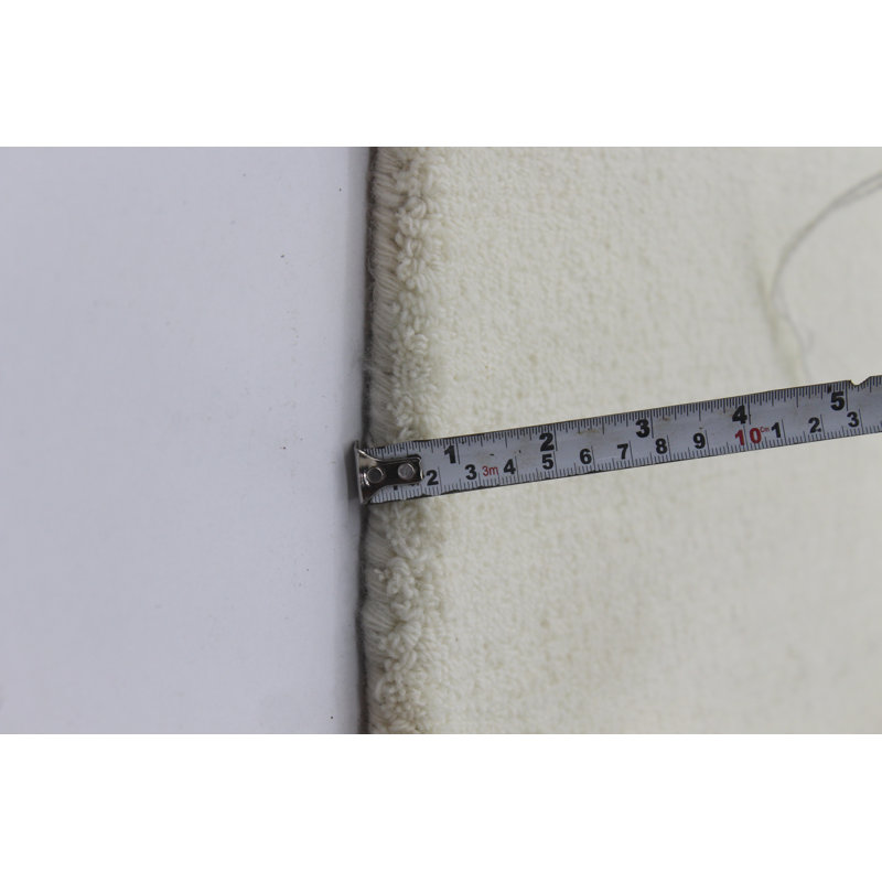 Geometric Machine Woven Natural Beige Area Rug, Rectangle 160 x 230cm
