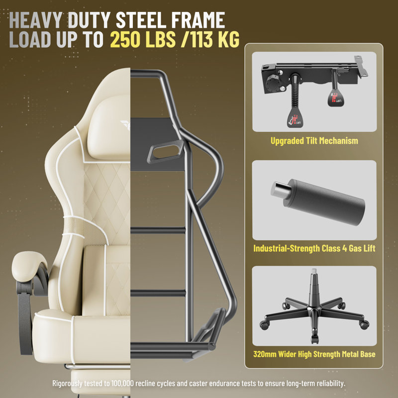 Fauteuil de jeu ergonomique Soontrans, Beige