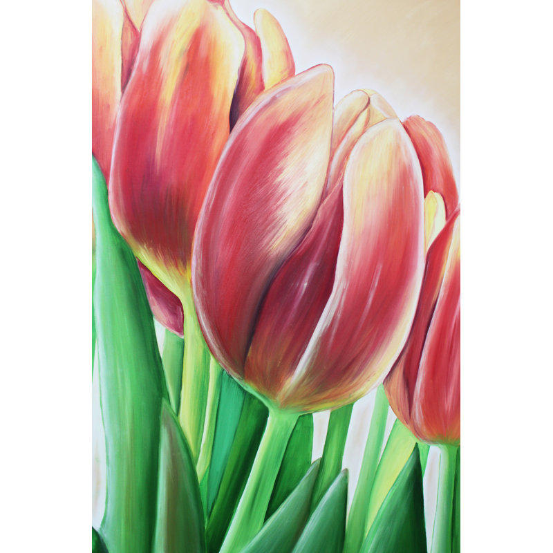Tulip Painting - Wrapped Canvas Painting, 122cm H x 81cm W x 3.8cm D