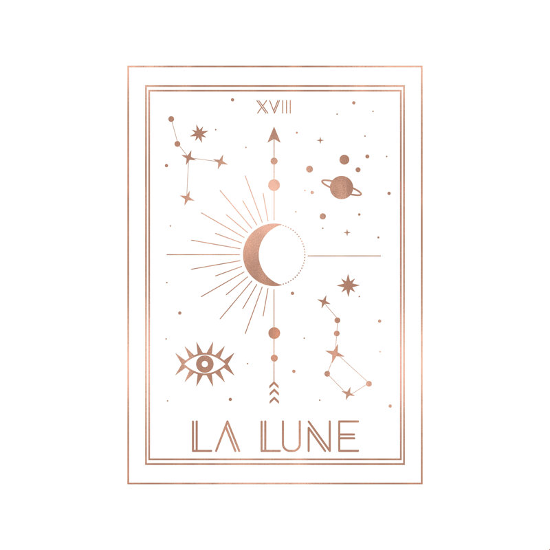 La Lune ou la Lune - blanc, H 12 po x l 12 po