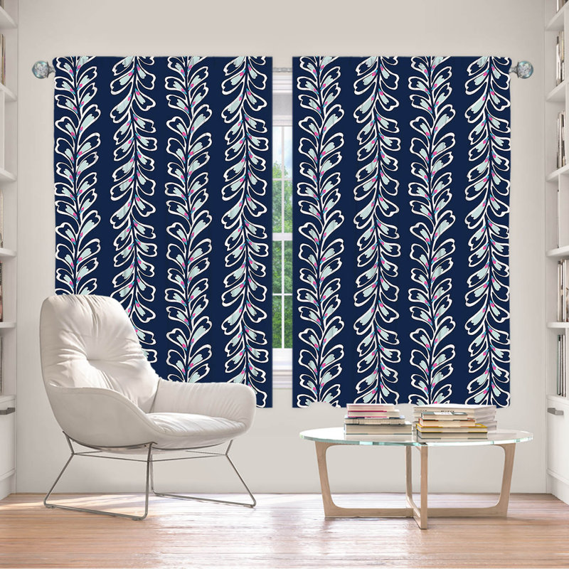 Roopa Room Darkening Curtain Pair, 40" W x 52" L