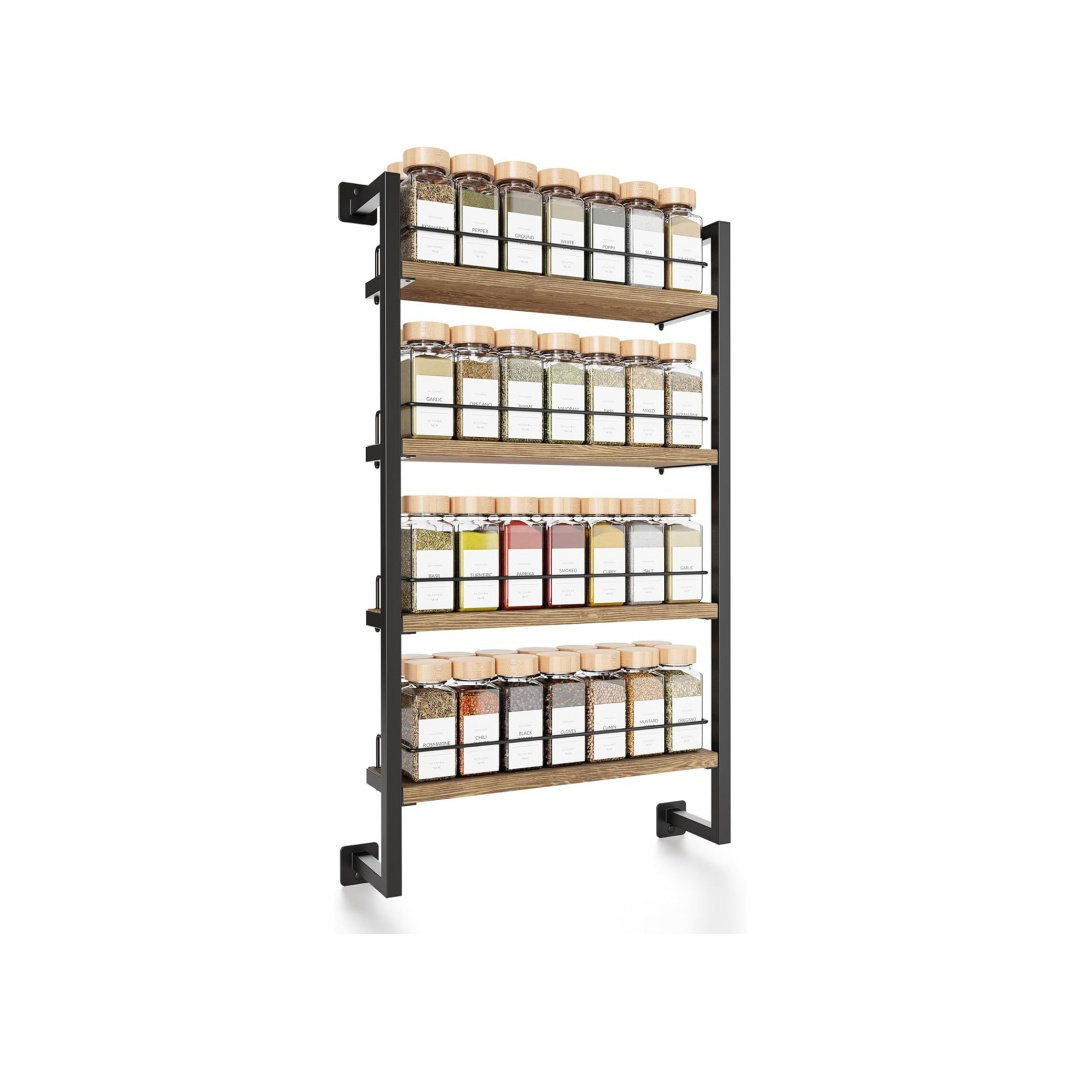 17 Stories Spice Rack Organizer Shelf For Wall Mount, Seasoning ...