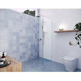 Vela 20 in. x 78 in. Fully Frameless Single Fixed Shower Panel