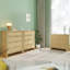 Commode à 4 tiroirs en rotin, commode à tiroirs en bois, pour chambre à coucher, vestibule, salles de séjour, bois naturel