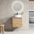 24"Wall-Mounted Bathroom Vanity With Ceramic
