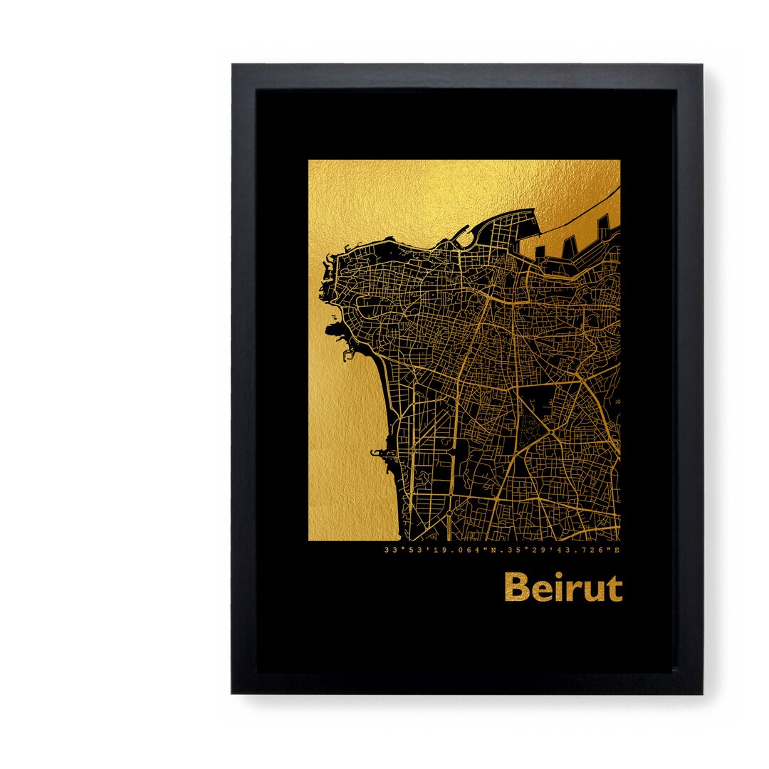 Gerahmter Grafikdruck Beirut