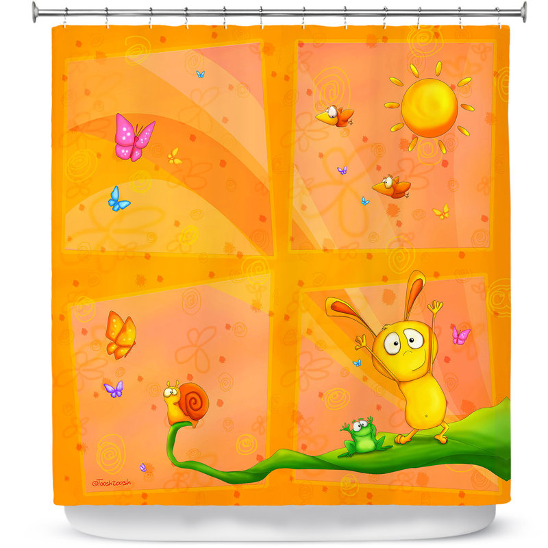 Rideau de douche simple happy baby