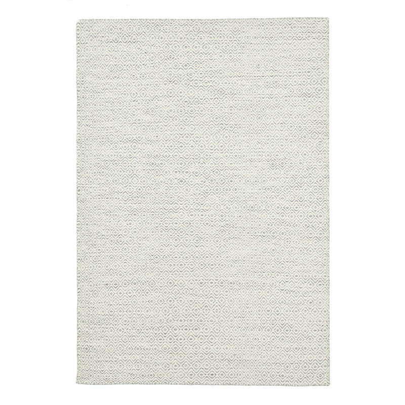 Handmade Rug Made Of Wool In Cream, Rectangle 65 x 130cm