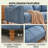 87" Modern Flared Arm Textured Linen Sofa-1080210029