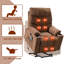 Fauteuil de massage inclinable électrique en similicuir