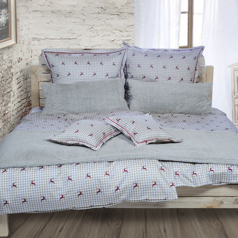 Holton Duvet Cover Set with Pillowcases, 155 x 220cm Duvet Cover + 1 Pillowcase
