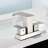 4-Inch Centerset Bathroom Faucet With Pop-Up Drain 3 Hole Waterfall Bathroom Sink Faucets Modern Stainless Steel Double Handle Bathroom Vanity Taps-108890844
