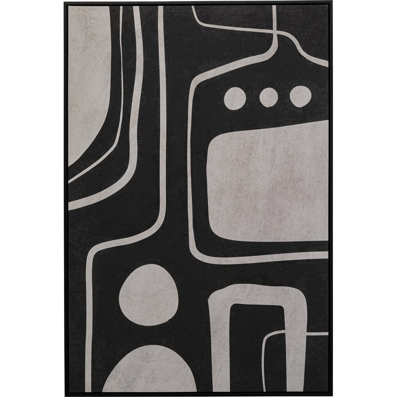 Artistic Blacky Art Print on Canvas