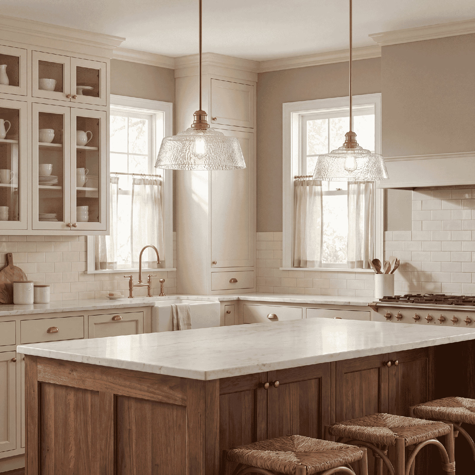 Lindholm Single Light Glass Dimmable Pendant, Natural Brass