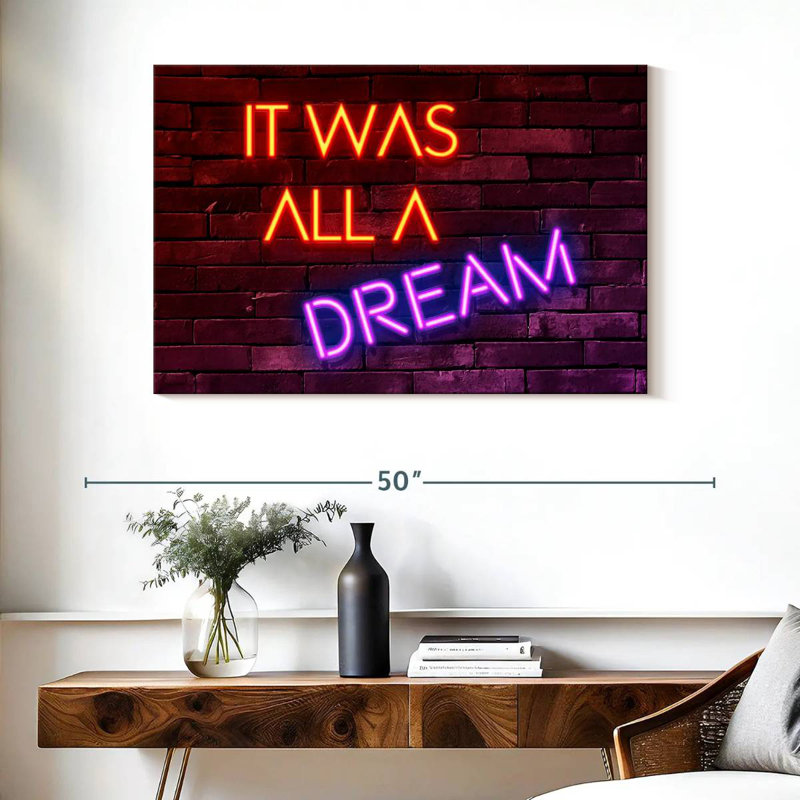 Tergel It Was Always A Dream, H 26 po x l 39 po