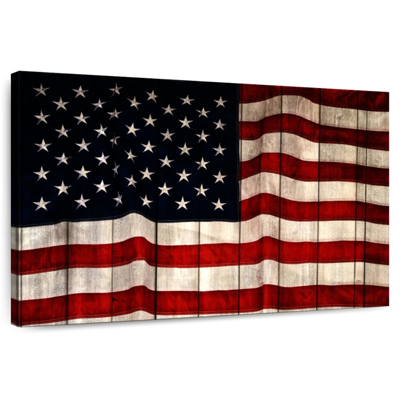Drapeau américain Borges, H 16 po x l 24 po