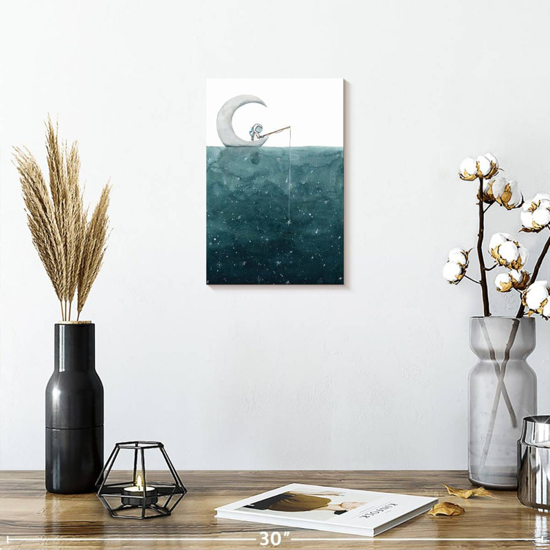 Kelan Fishing For Stars, 12" H x 8" W