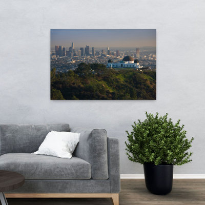 Observatory On A Hill Near Downtown Griffith Park Observatory Los Angeles California Usa Abstract Contemporary Architecture Landscape Art