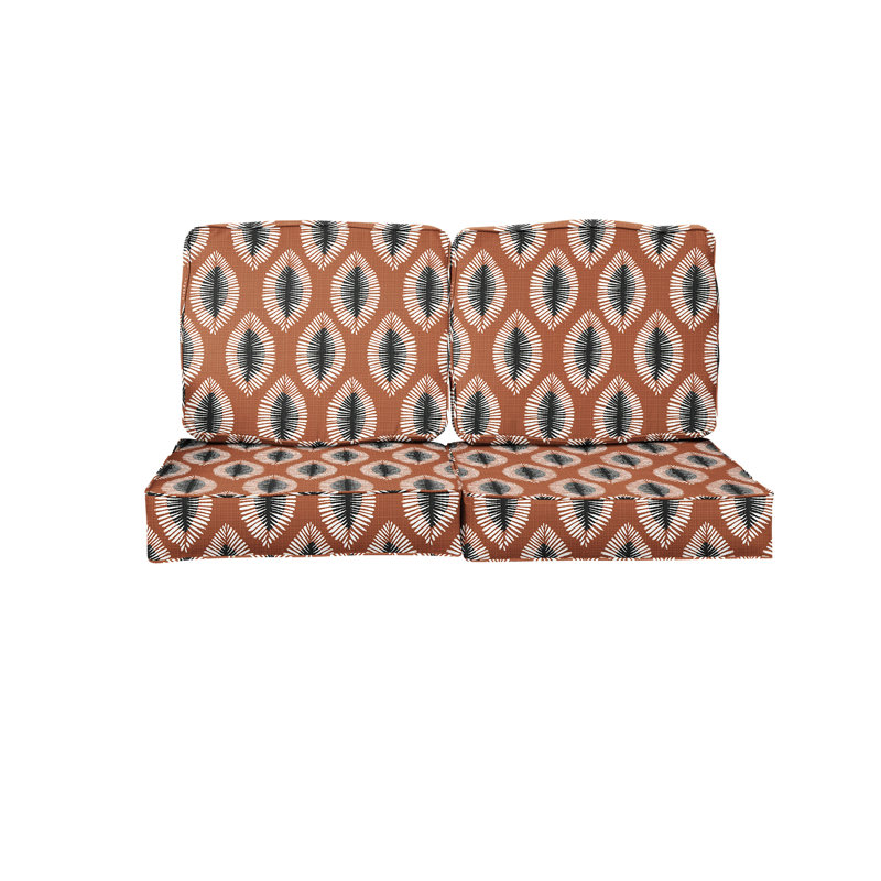 Coussin de dossier Ine, L 25 po x P 25 po, Brun rond