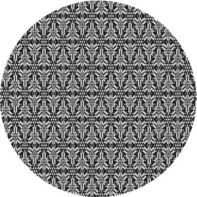 Tapis noir/blanc à motifs