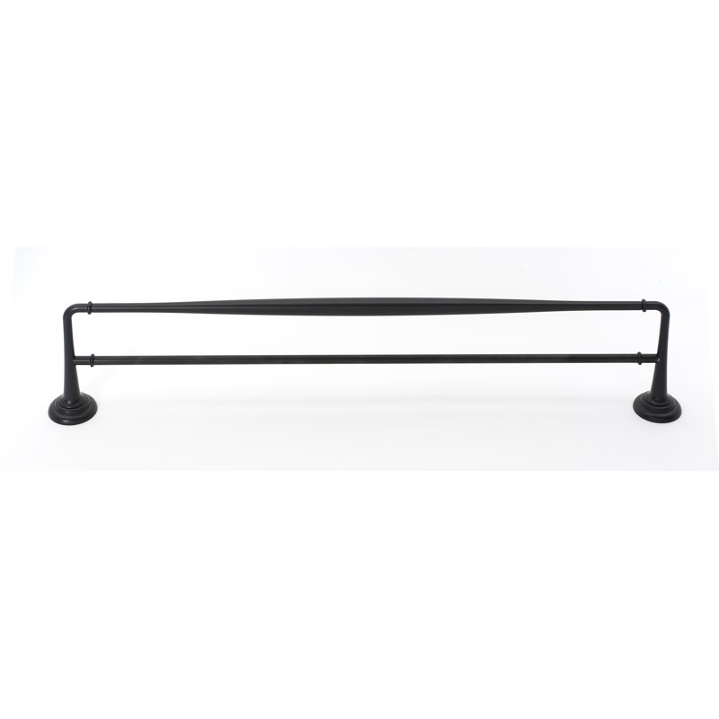 Porte-serviettes mural double 32 po Charlies, Bronze, H 0,75 po x l 26 po x P 5,31 po
